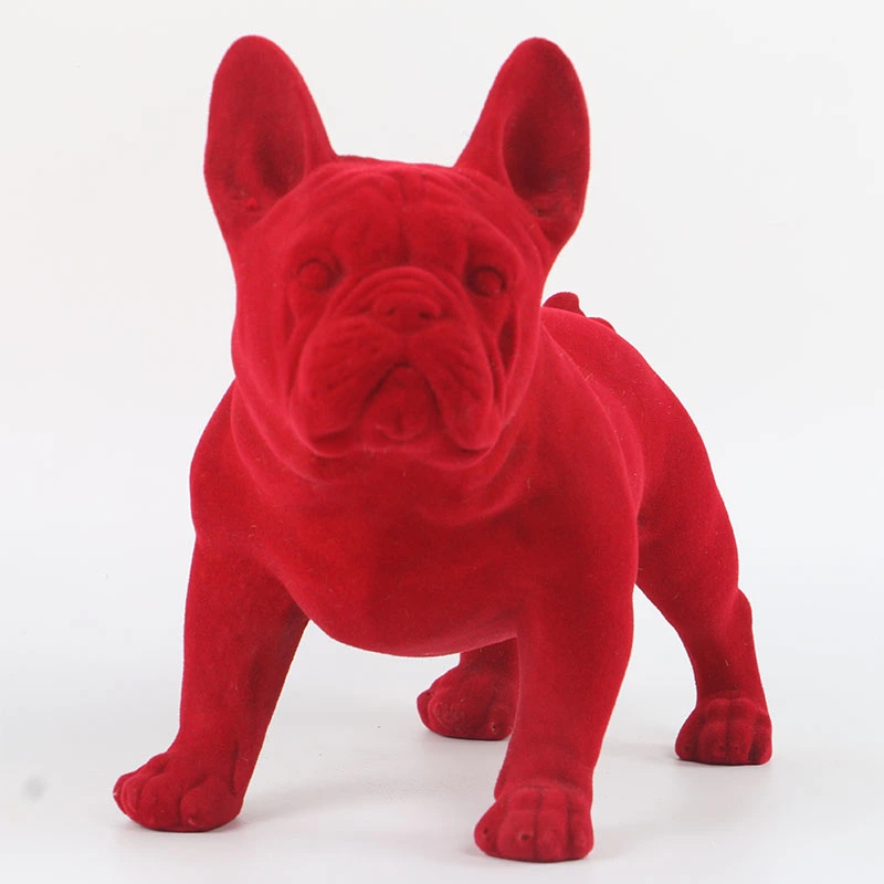 French Fighting Dog Creative Modern Minimalist Decoration Dog Small Ornament Resin Model