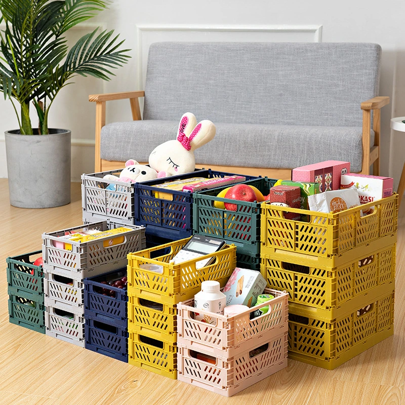 Multifunctional foldable Nordic desk basket toy