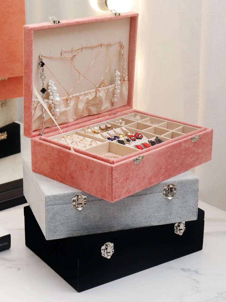 European-style High-end Leather Jewelry Storage Box