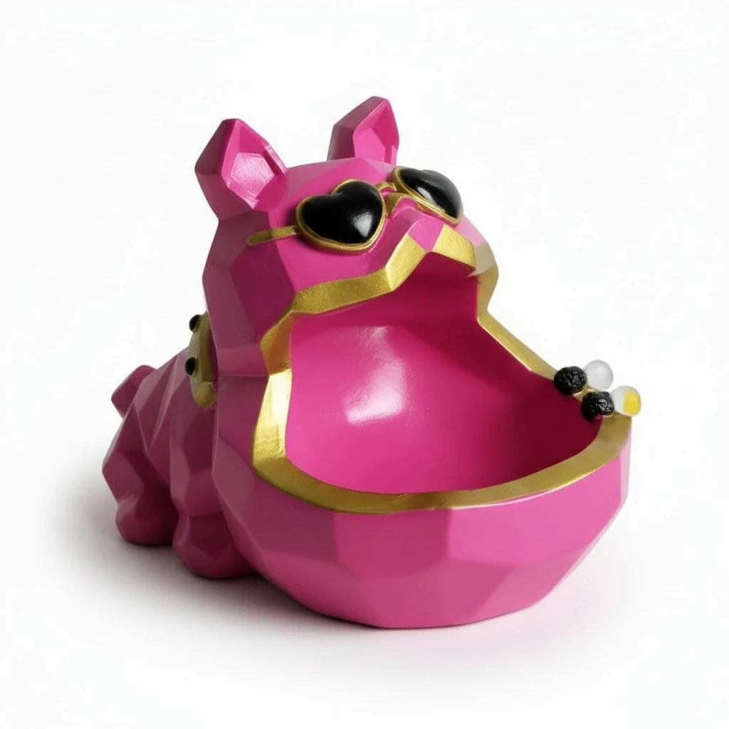 Cute animal Wangcai ashtray