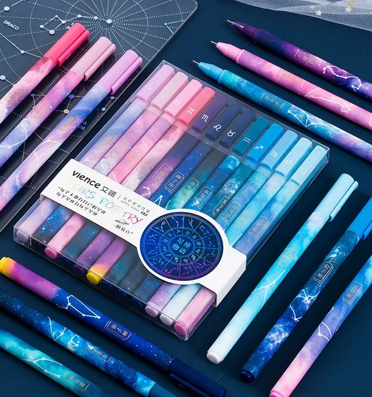 Twelve Constellation Gel Pen Set