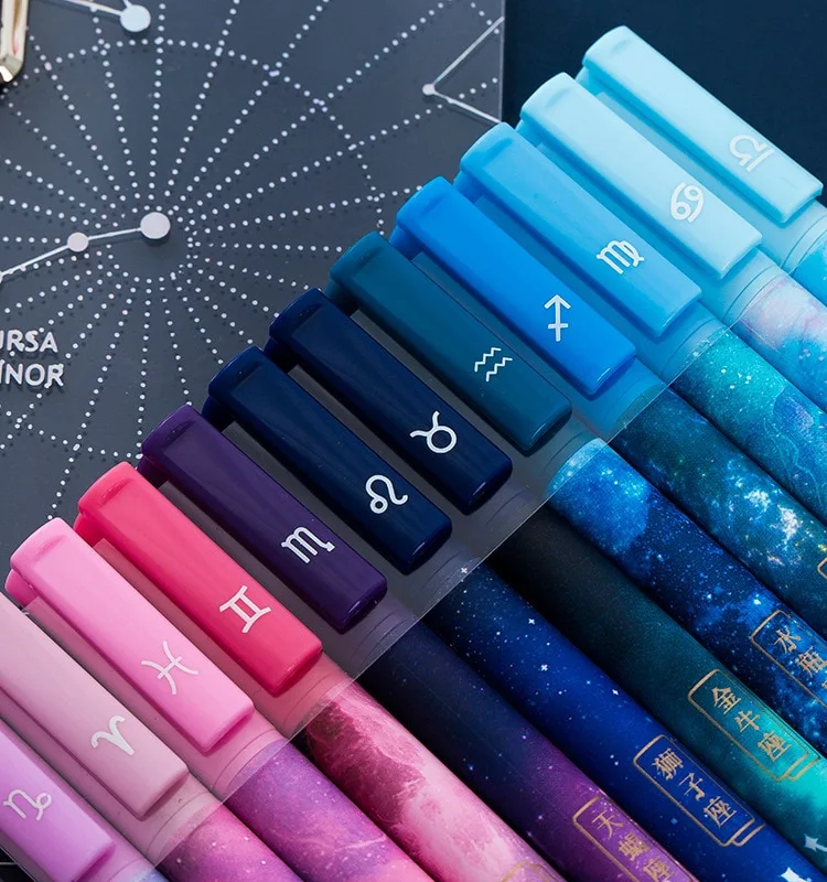 Twelve Constellation Gel Pen Set