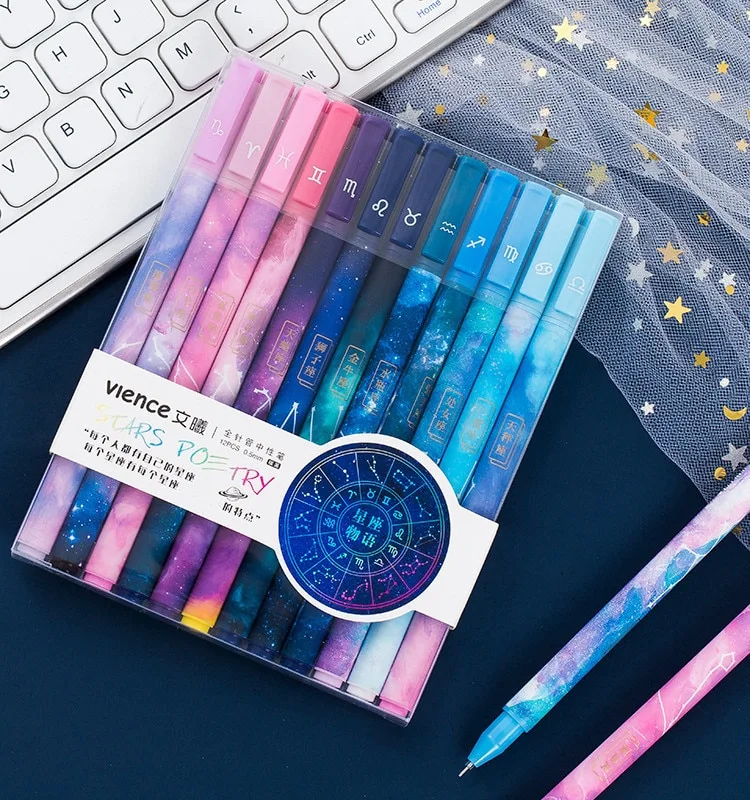 Twelve Constellation Gel Pen Set