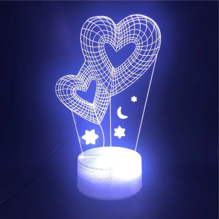 Colorful Gradient LED Bedroom Energy Saving Table Lamp