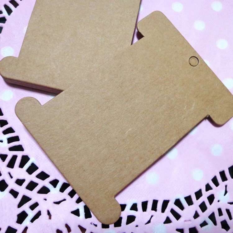 Blank I-shaped dog bone kraft paper