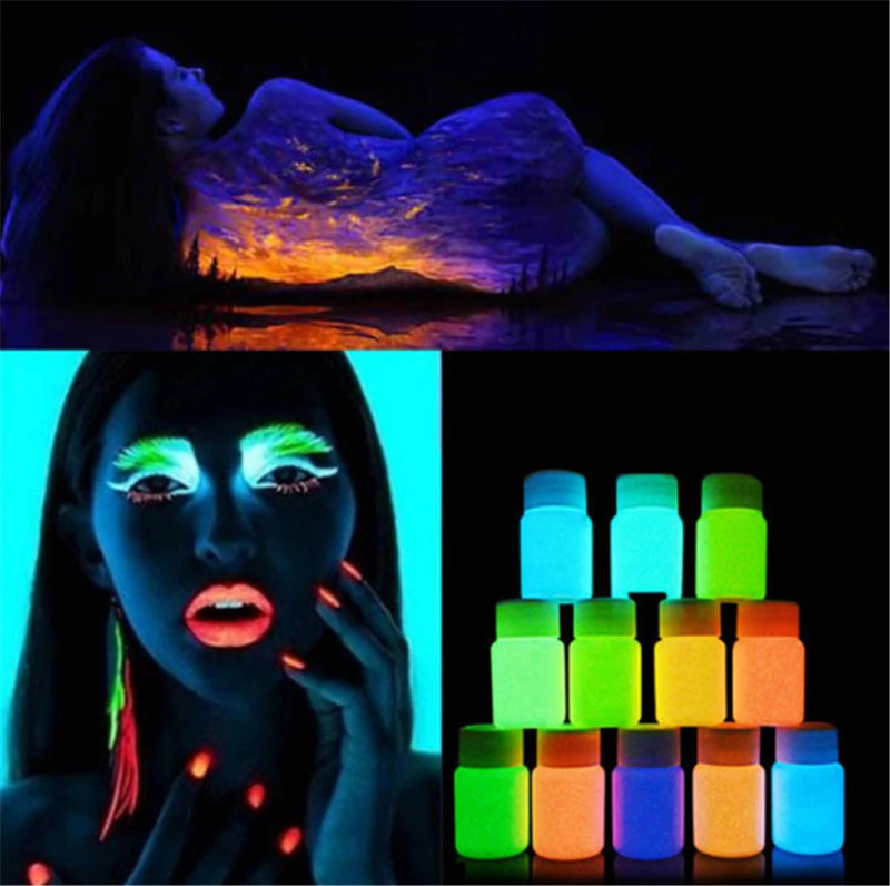 Body painting luminous pigment