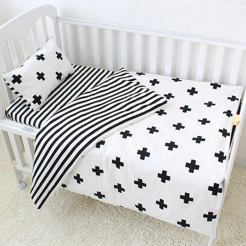 Three-piece baby bedding set