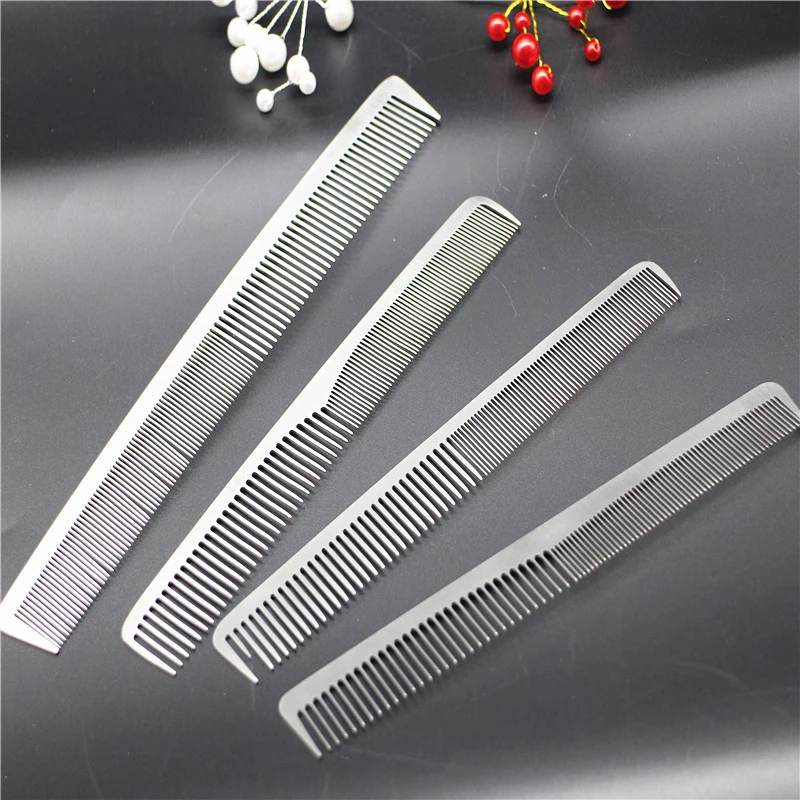 Anti-static stainless steel barber comb