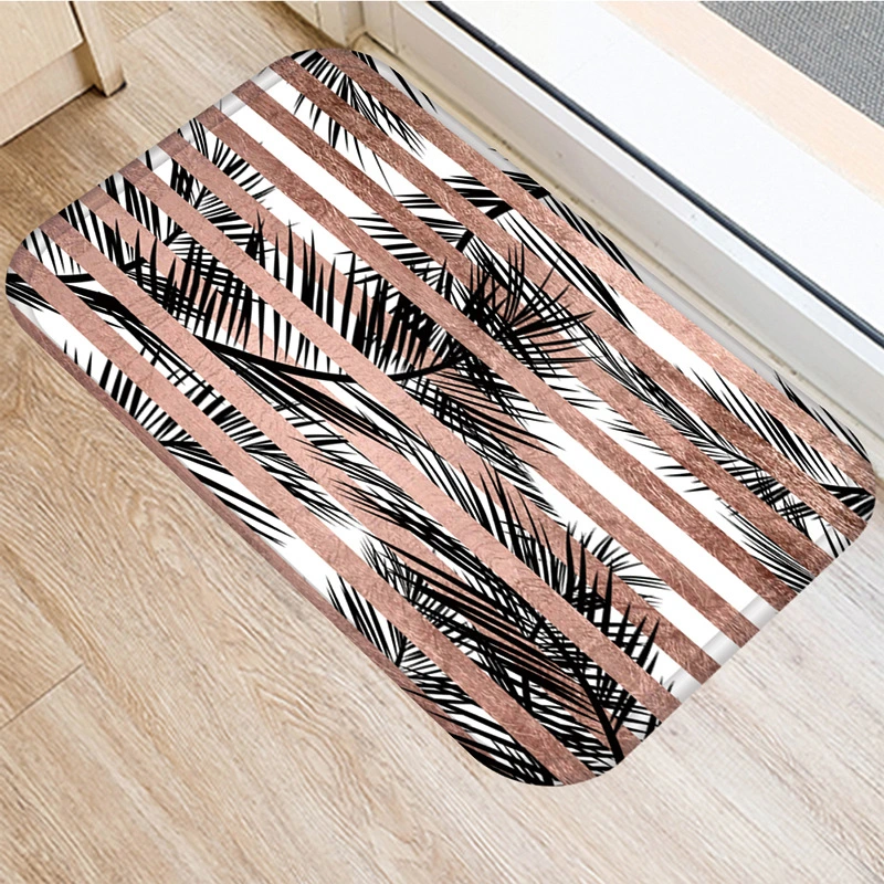 Striped Non-slip Mat Decorative Carpet Kitchen Mat