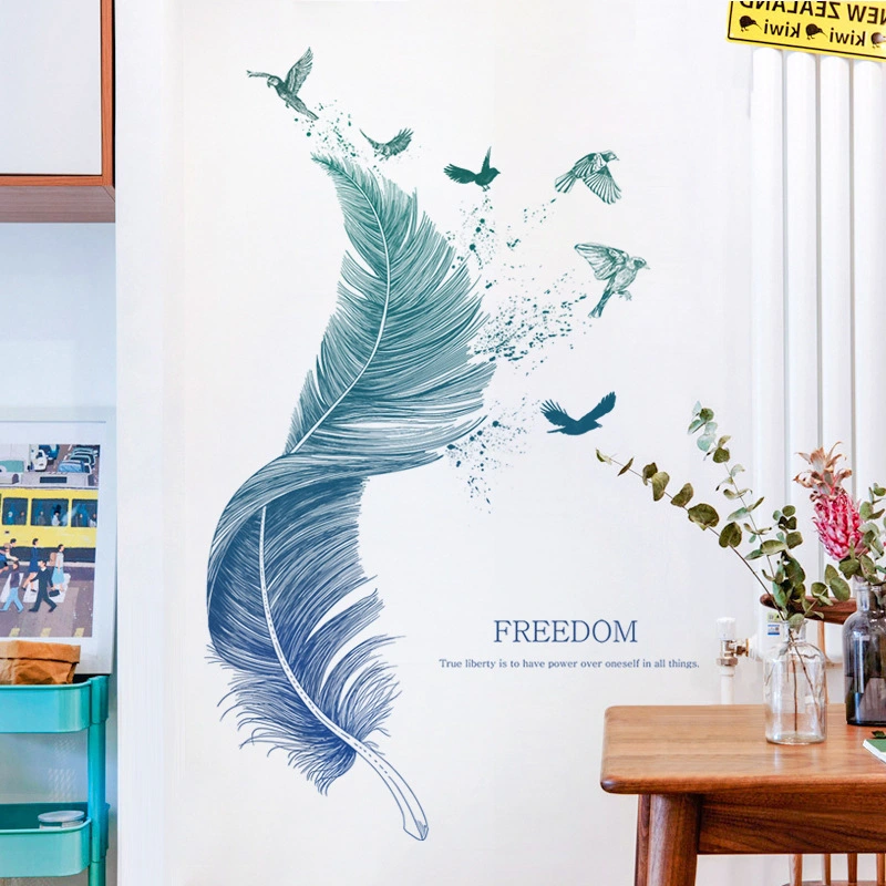 Simple  feather wallpaper stickers