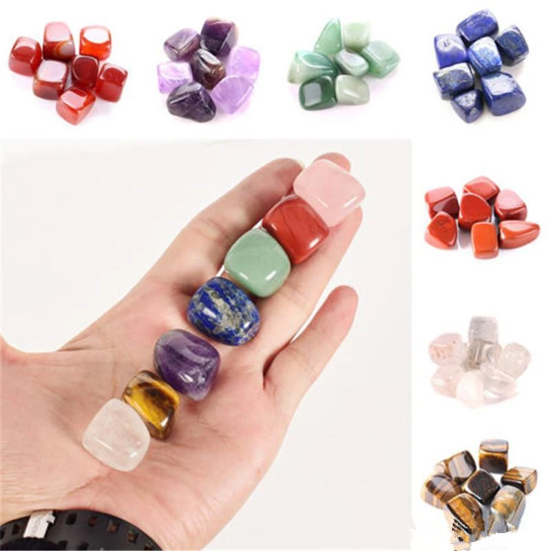 Natural Irregular Crystal Yoga Energy Seven Chakras Set