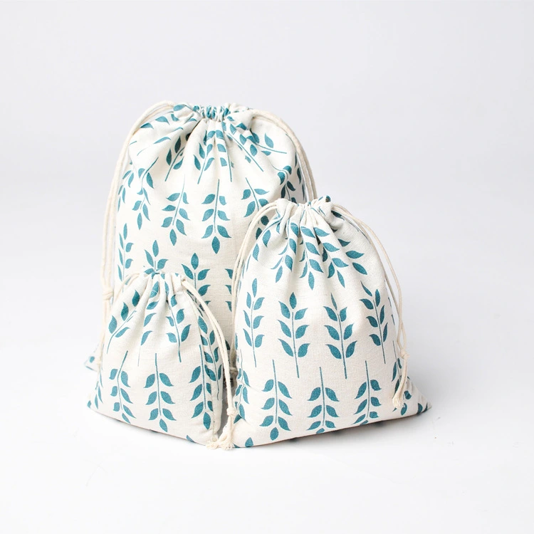 Cotton linen storage bag