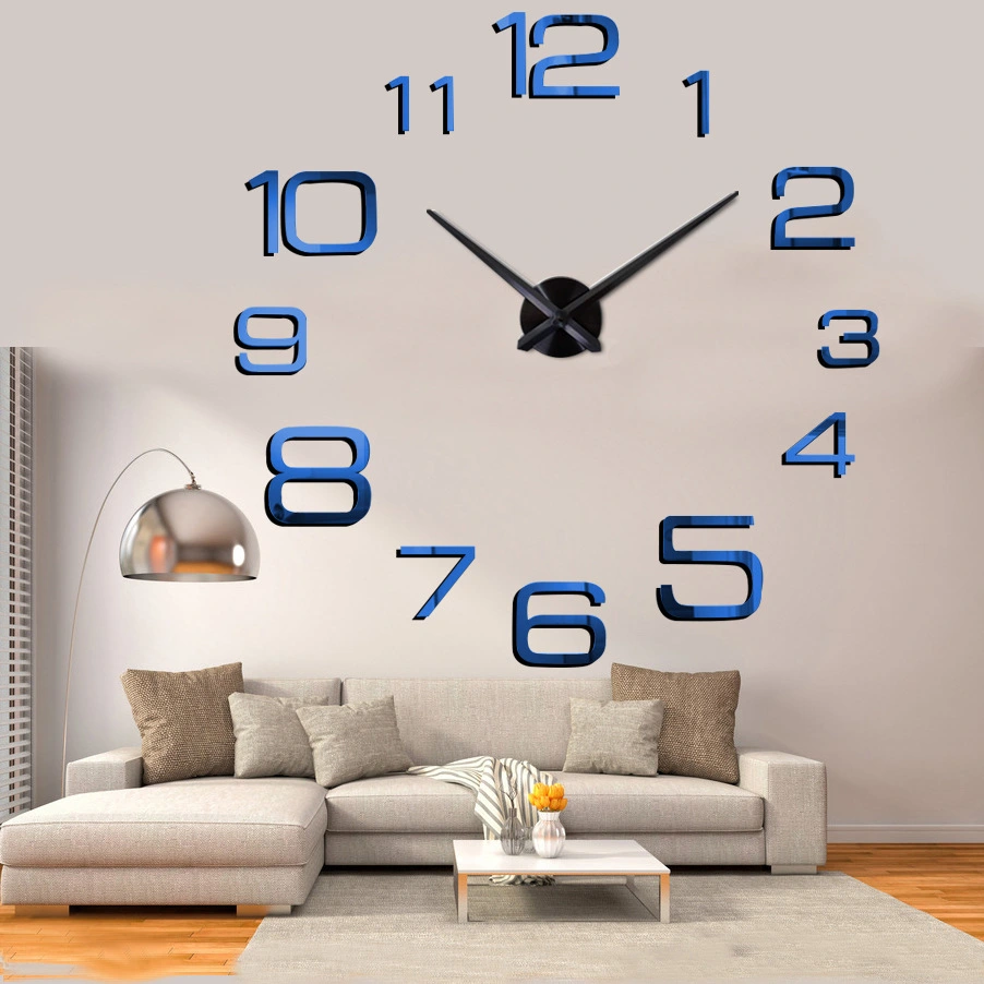 Creative Mirror Wall Sticker Clock