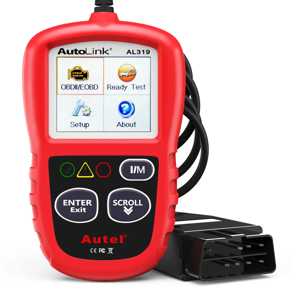 Autel Professional OBD2 Scanner AL319 Code Reader, Enhanced Check and Reset Engine Fault Code, Live Data, Freeze Frame, CAN Car Diagnostic Scan Tools for All OBDII Vehicles After 1996, 2024 Upgraded