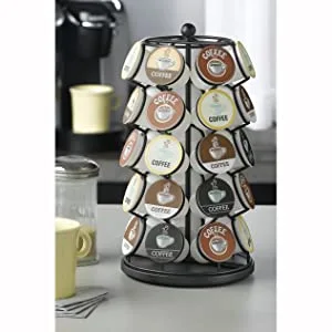 Rotating coffee capsule holder