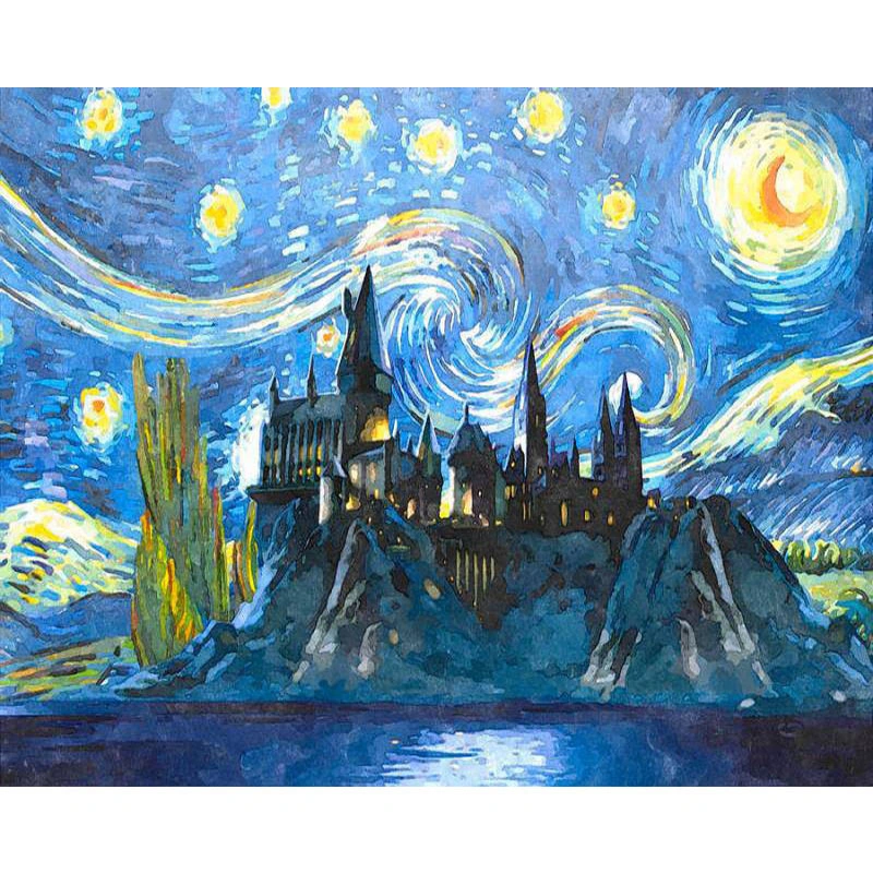 DIY Digital Oil Painting Wholesale Starry Sky Color Painting