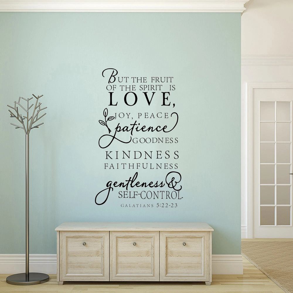 English Bible Quotes Wall Sticker