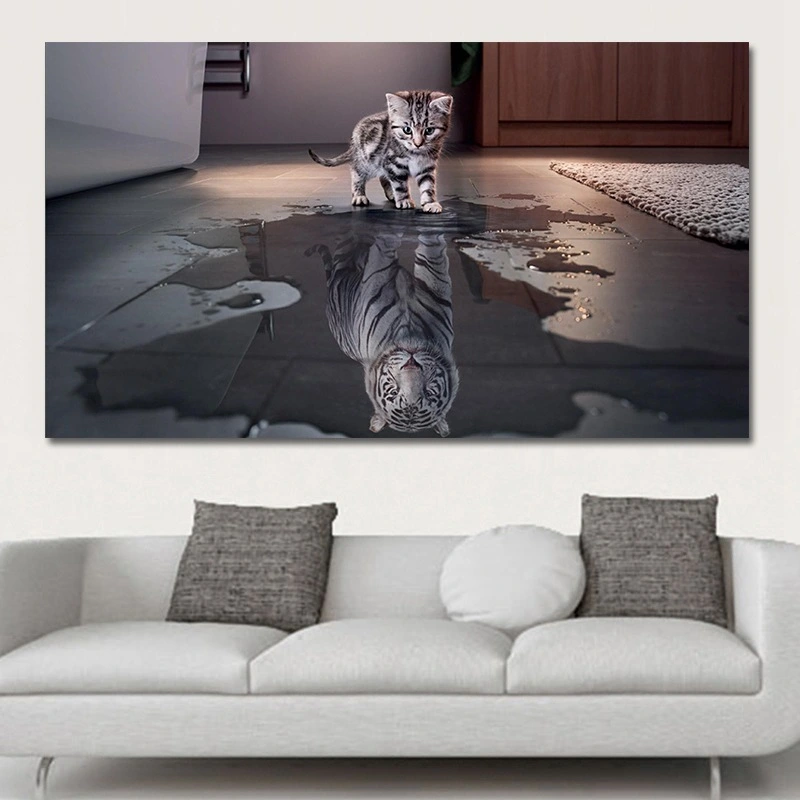 Reflection creative canvas painting