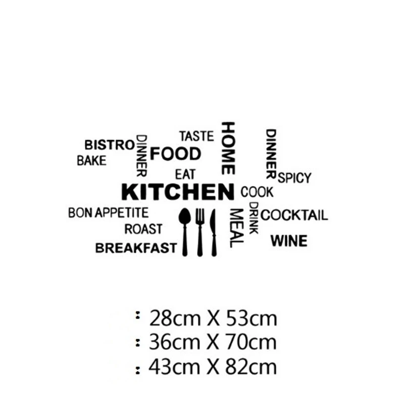 Kitchen chef personality decorative wall stickers