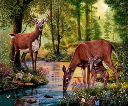 Antelope DIY diamond painting new full diamond