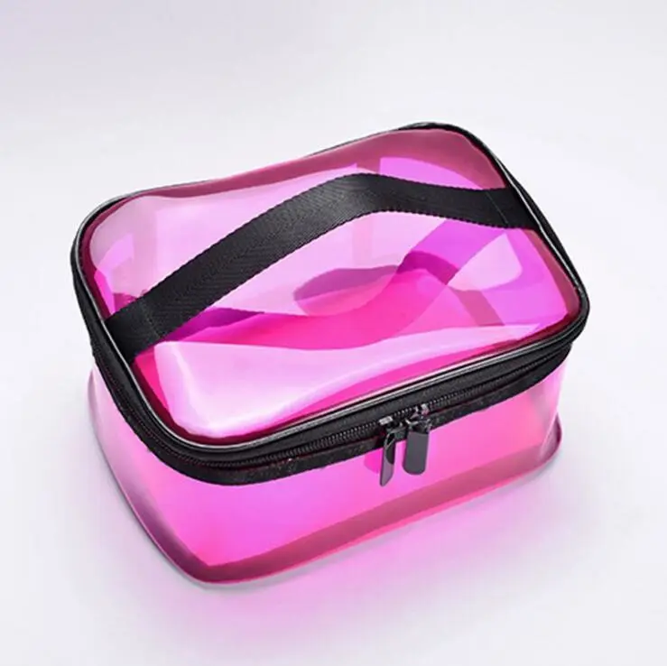Can receive waterproof PVC makeup bag