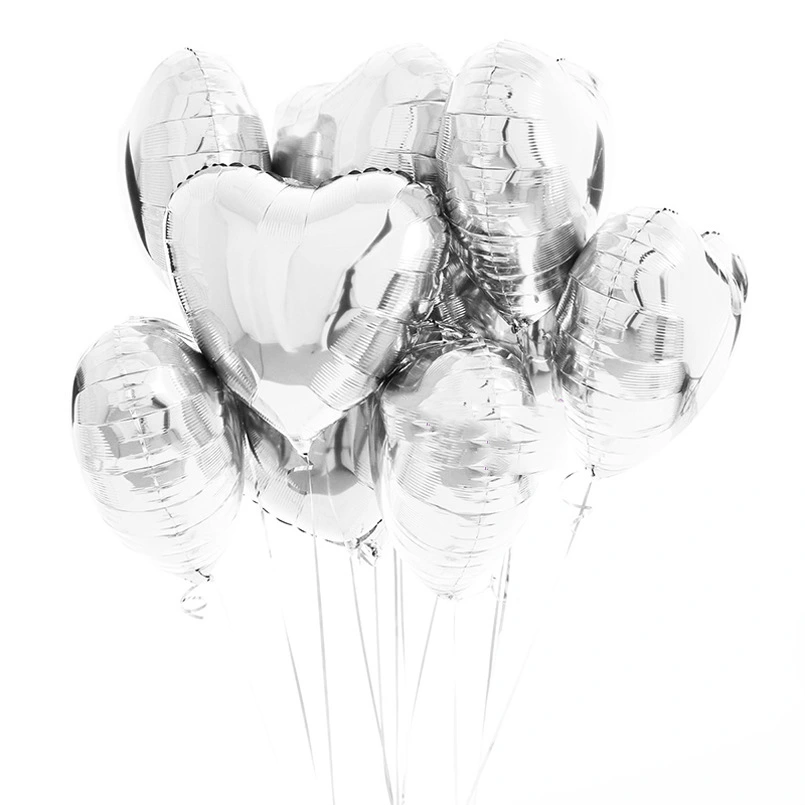 Heart Shaped Aluminum Foil Balloon Birthday Gift