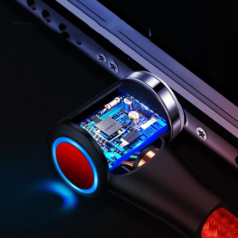 Elbow magnetic fast charging data cable