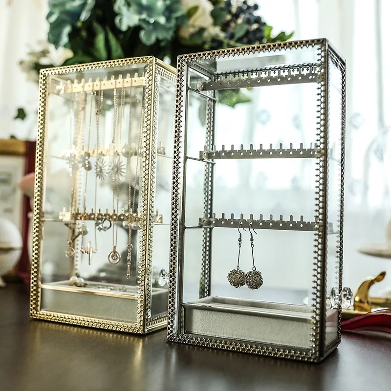 Glass copper bar storage box