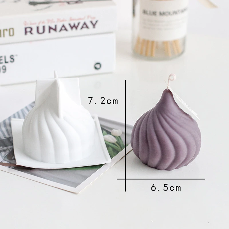 Small Whirlwind Three-Dimensional Onion Aroma Candle Diy Silicone Mold