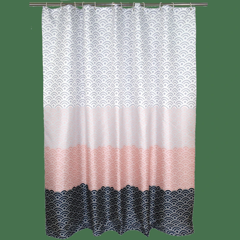 WIFI flower type shower curtain fabric