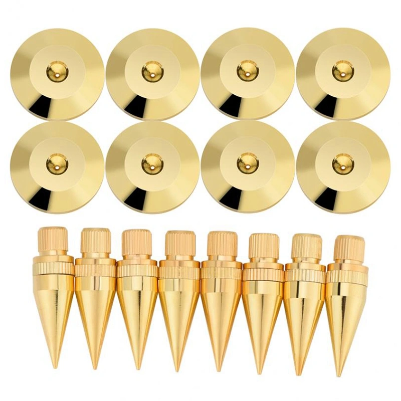 Speaker anti-vibration foot nail pure copper gold-plated screw