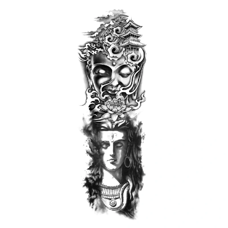 European and American Arm Tattoo Sticker