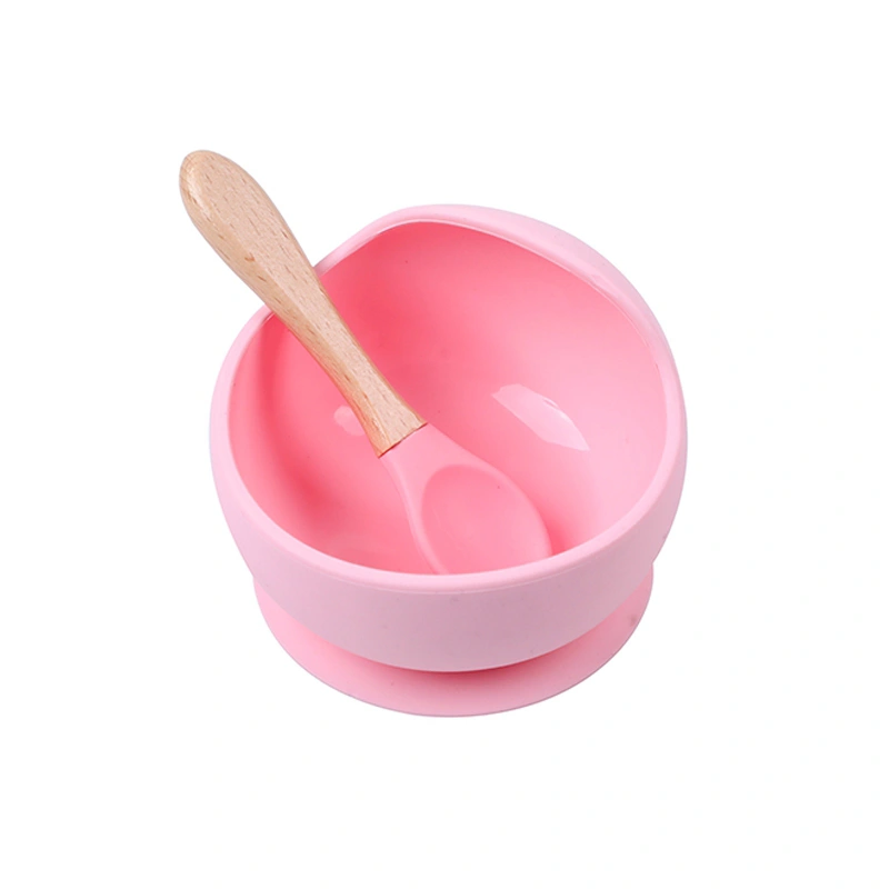 Baby food supplement silicone bowl suction cup bowl