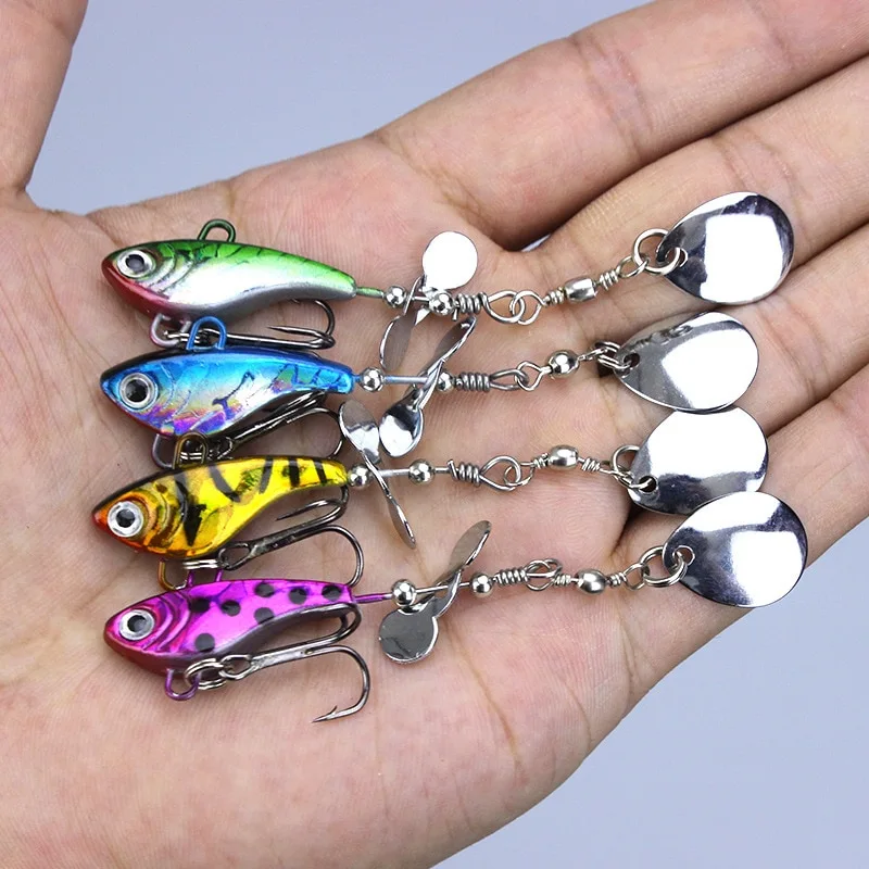 Lead fish-shaped lure rotating sequin lure