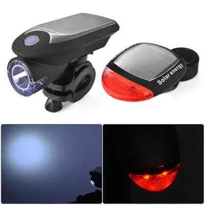 Usb Charging Front Car Light Solar Rear Light Set