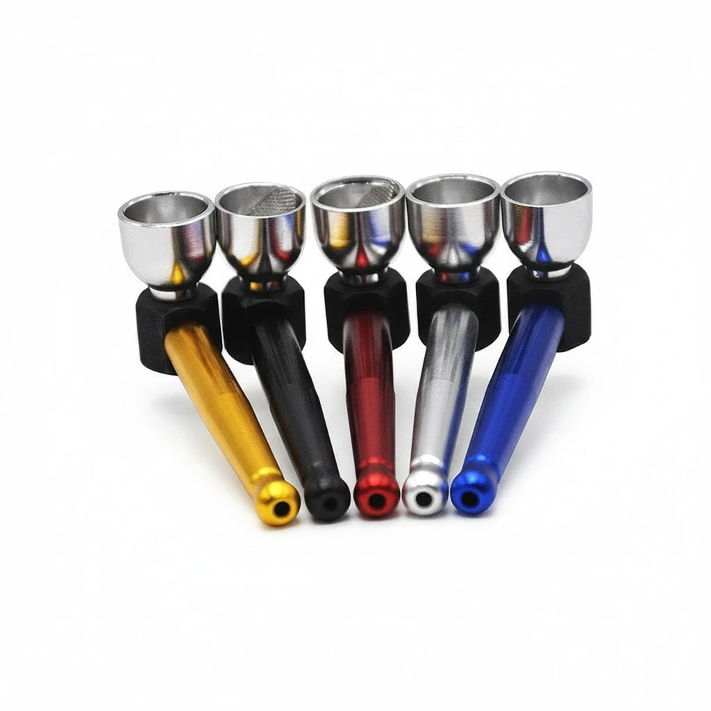 Metal smoking pot pipe