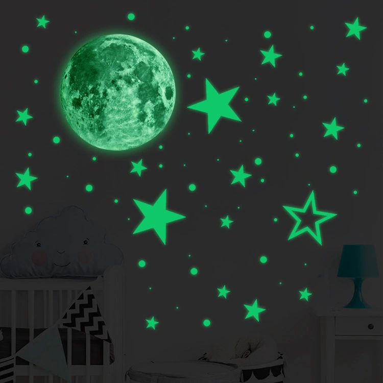 Creative fluorescent wall stickers are environmentally friendly and removable