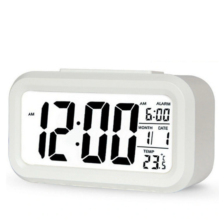 Rectangular LED electronic alarm clock