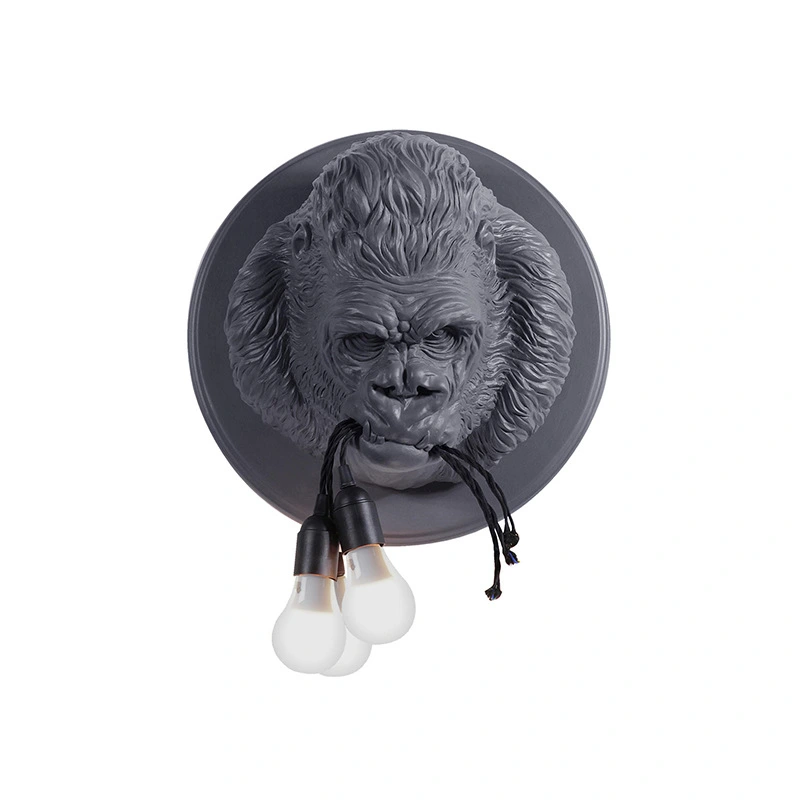 Domineering resin orangutan wall lamps