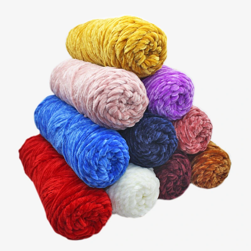Chenille Gold Velvet Yarn Hook Shoe Thread
