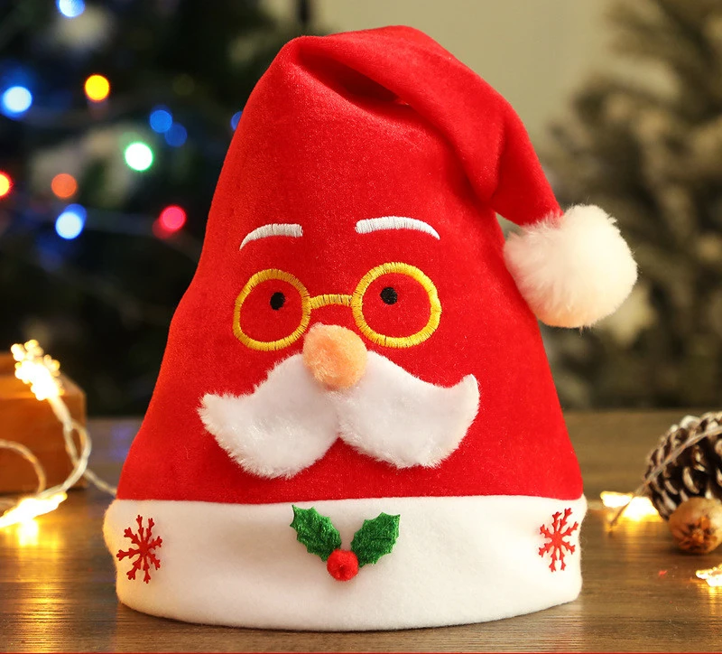 Glasses Santa Hat