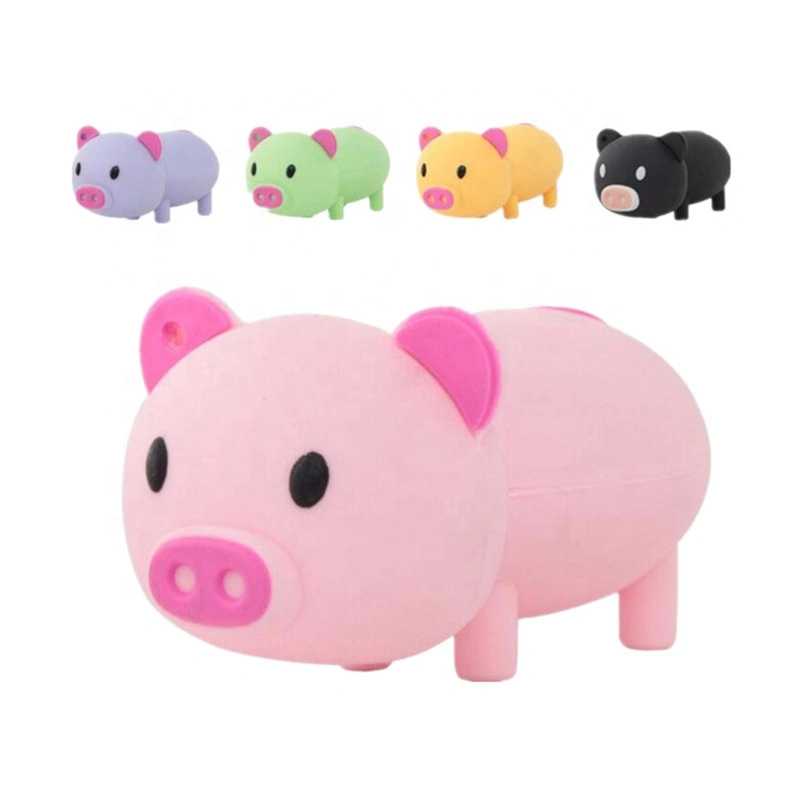 Cartoon mini pig super cute doll silicone U disk