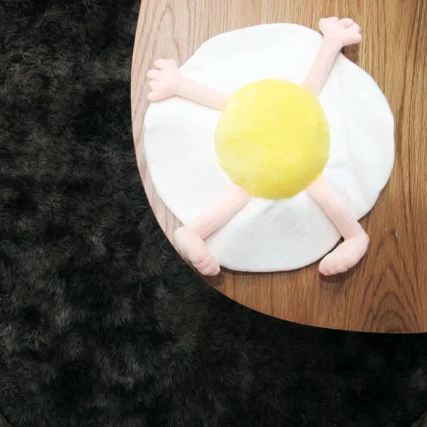 New creative soft egg cushion for girls