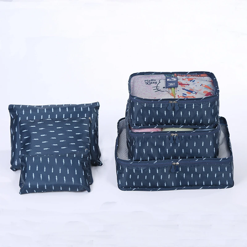 A six-piece storage bag set