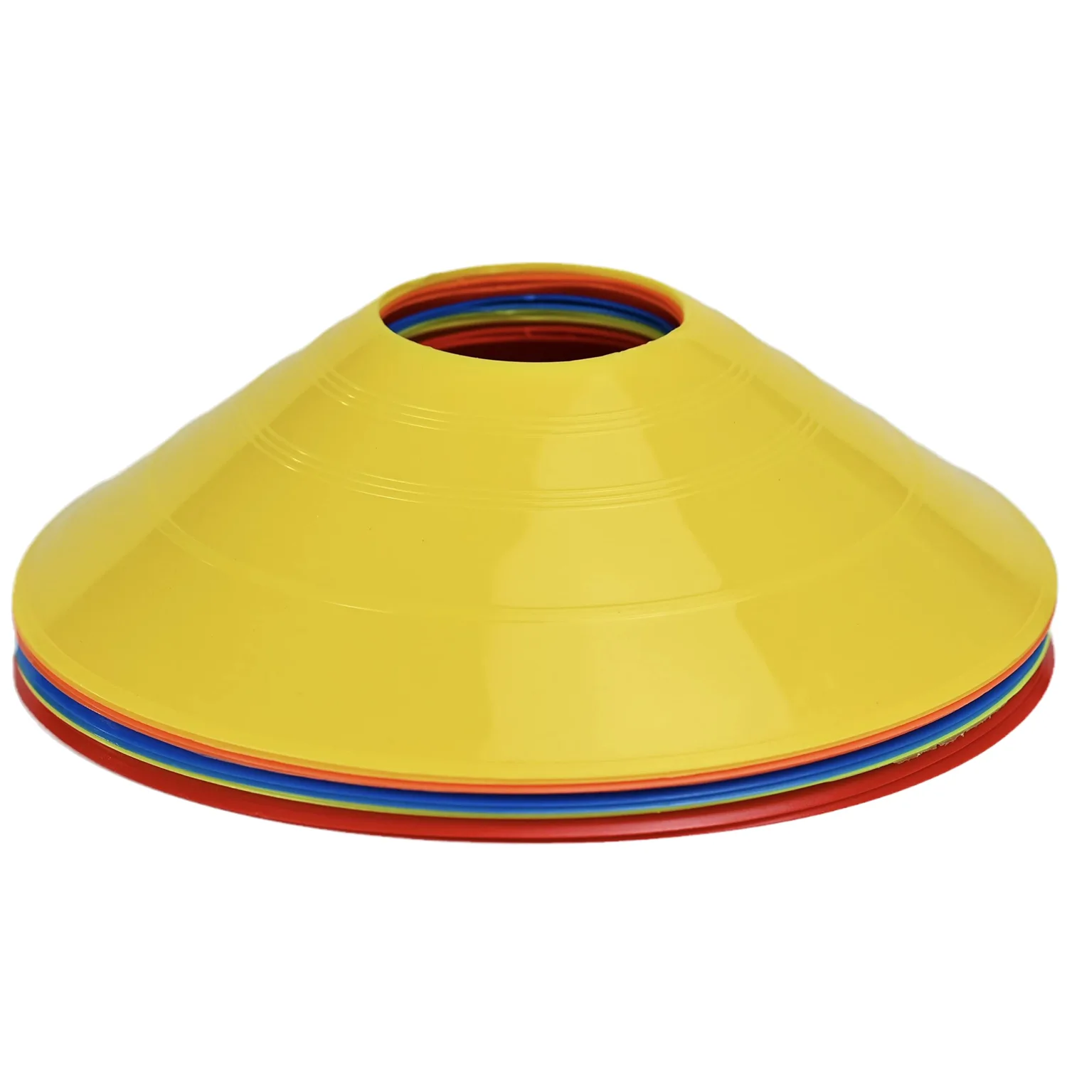 GUCABE 10 Pack Durable Disc Cones Sets Playing Field Marker for Agility Training, Football, Kids, Sports, Cone Markers