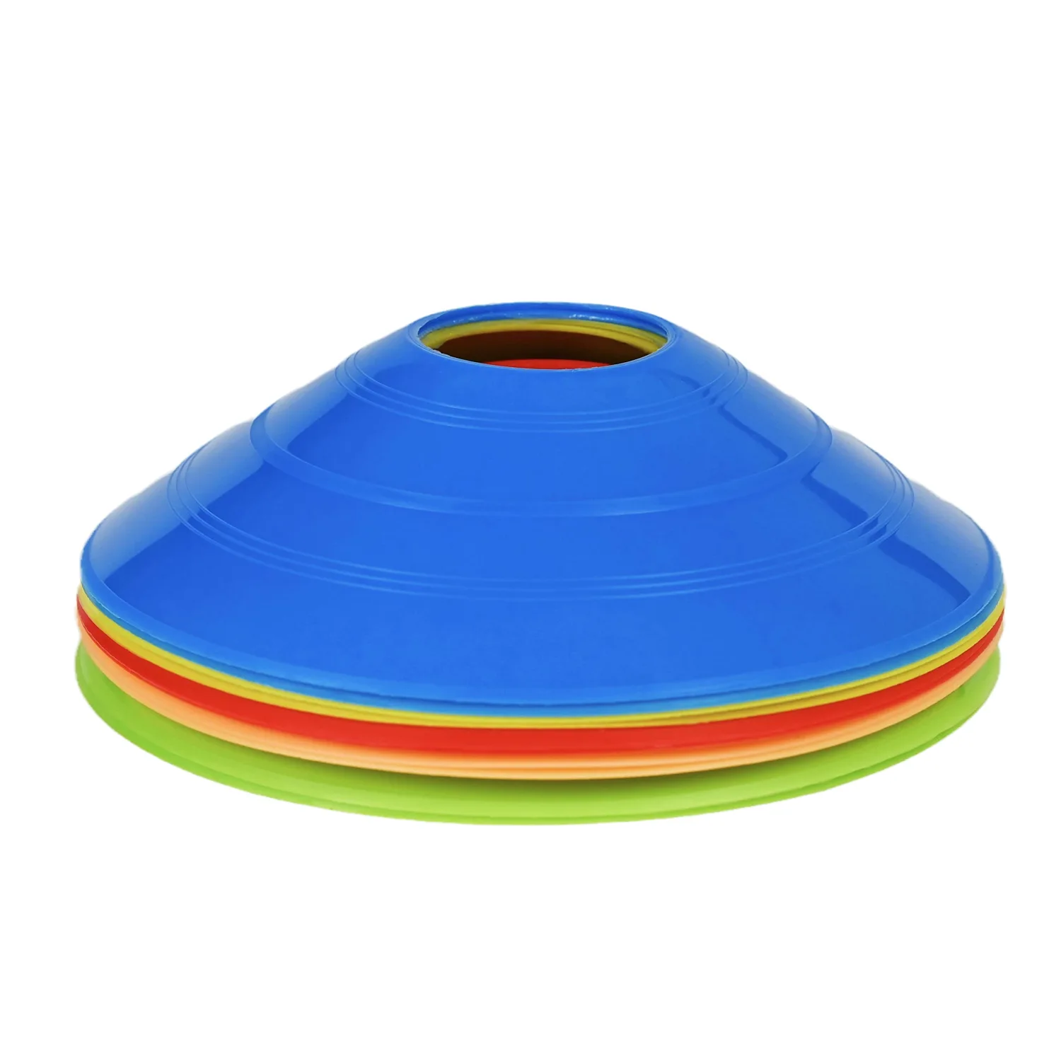 GUCABE 10 Pack Durable Disc Cones Sets Playing Field Marker for Agility Training, Football, Kids, Sports, Cone Markers