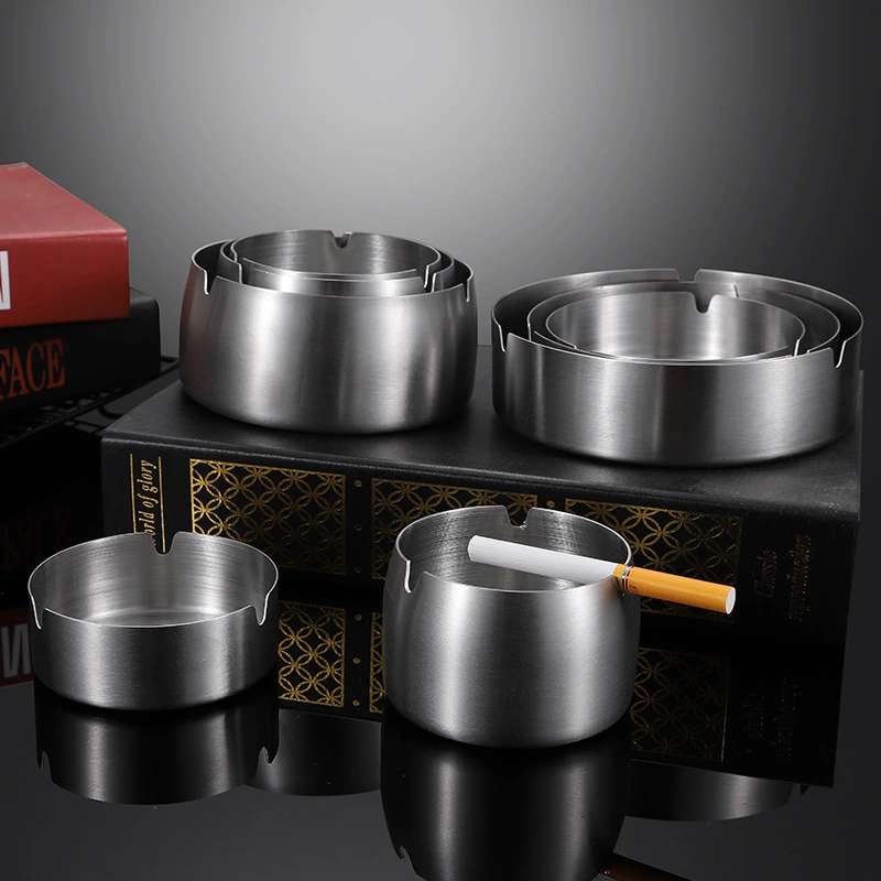 Stainless steel windproof ashtray