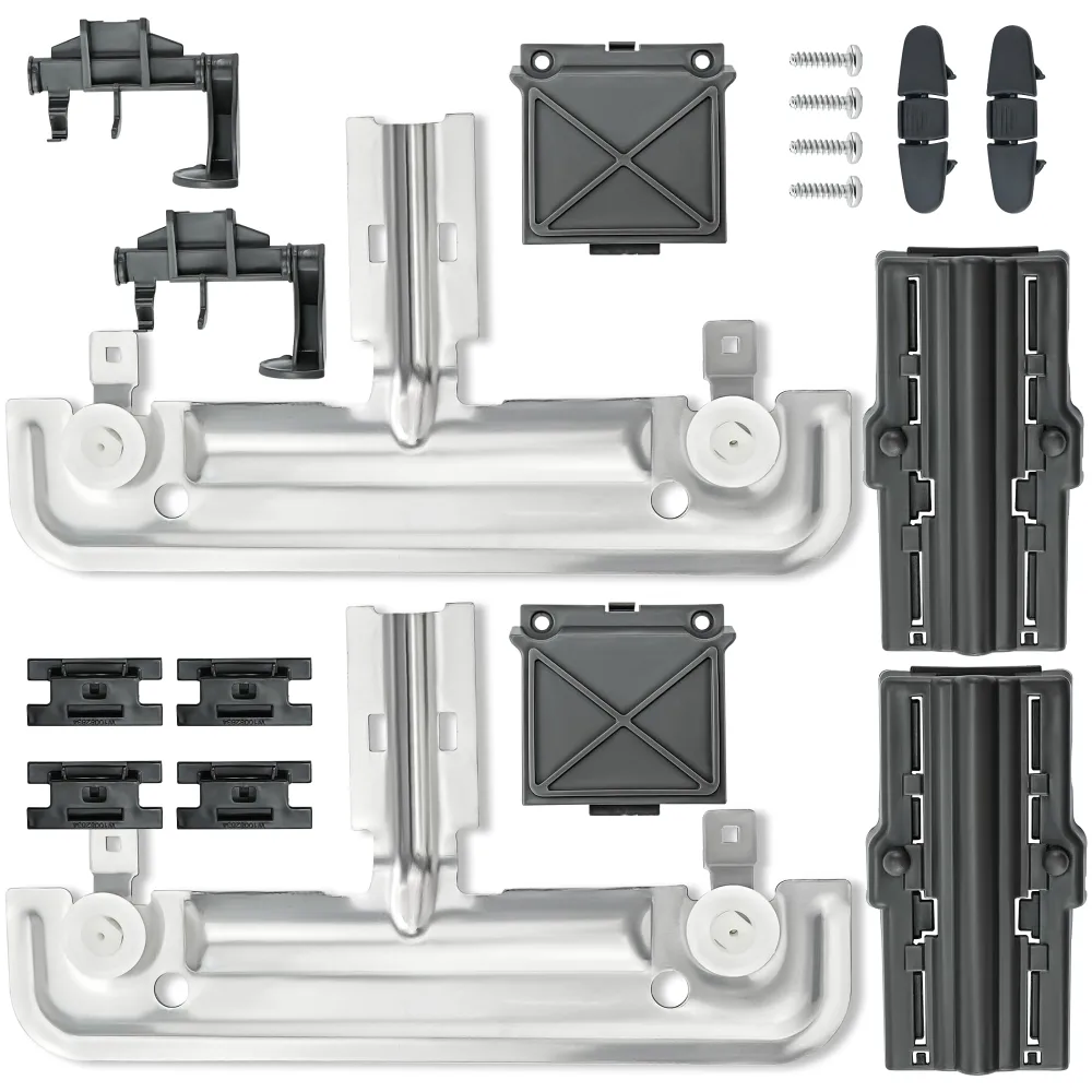 W10712395 Dishwasher Upper Rack Adjuster Kit by Romalon Fit for Whirl-pool Dishwasher Replace AP5957560 W10350375 PS10065979 W10250159 wdt730pahz0 wdt750sahz0（18 Packs）