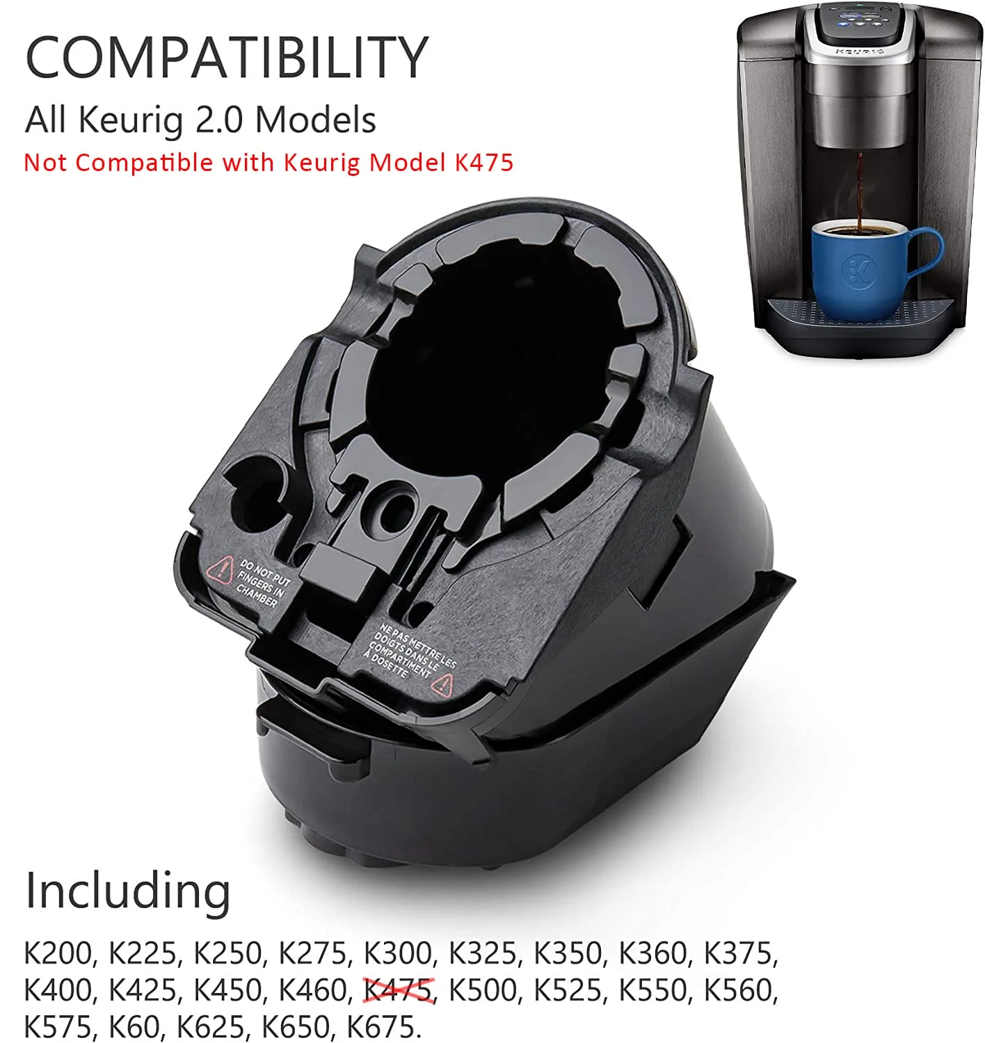 Replacement Cup Pod Holder Needle Assembly Parts for Keurig 2.0 Coffee Maker - Accessories for Keurig 2.0