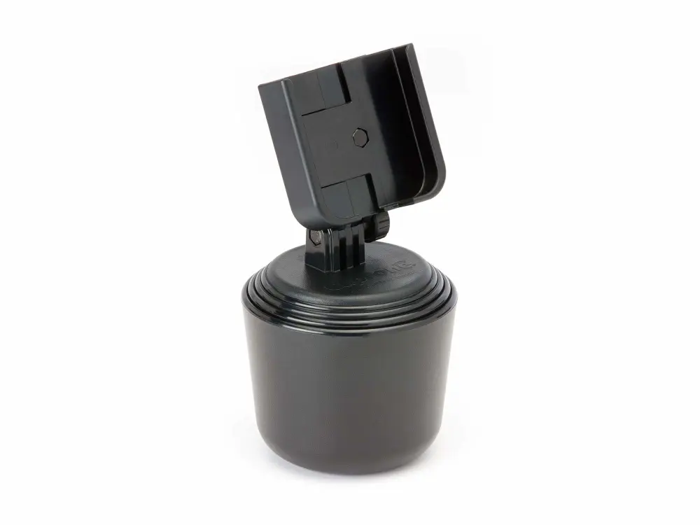 WeatherTech CupFone – Adjustable, Universal Cup Holder Phone Mount Accessory for Car – Compatible with iPhone & Other Smartphones – Open Access Design for Cell Phone Charging